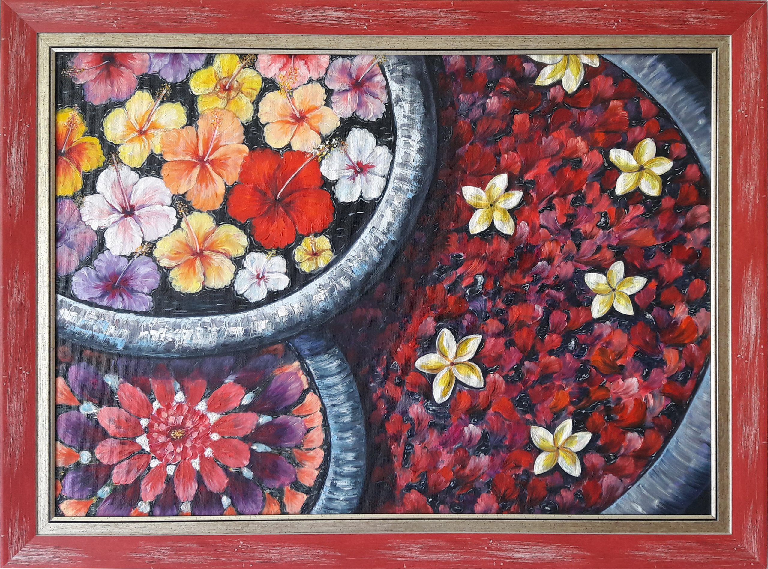 BALINEŽANSKE CVETNE KUPKE, 50x70cm