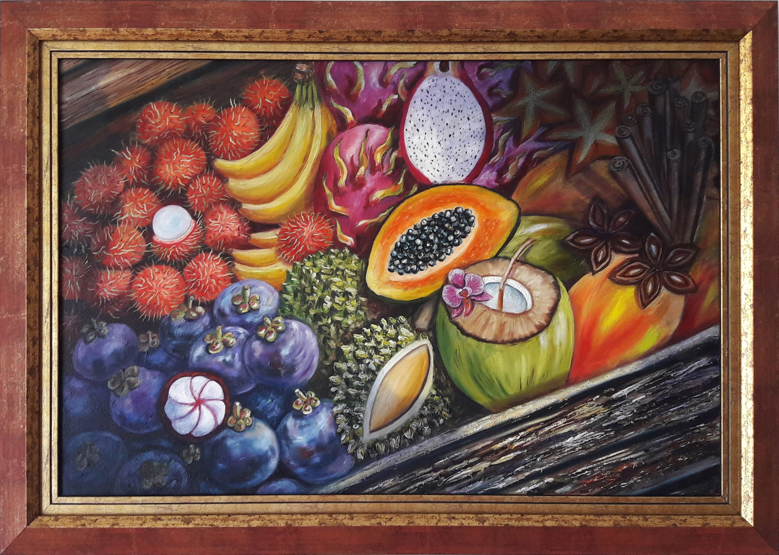 UKUSI TAJLANDSKE VODENE PIJACE, 40x60cm
