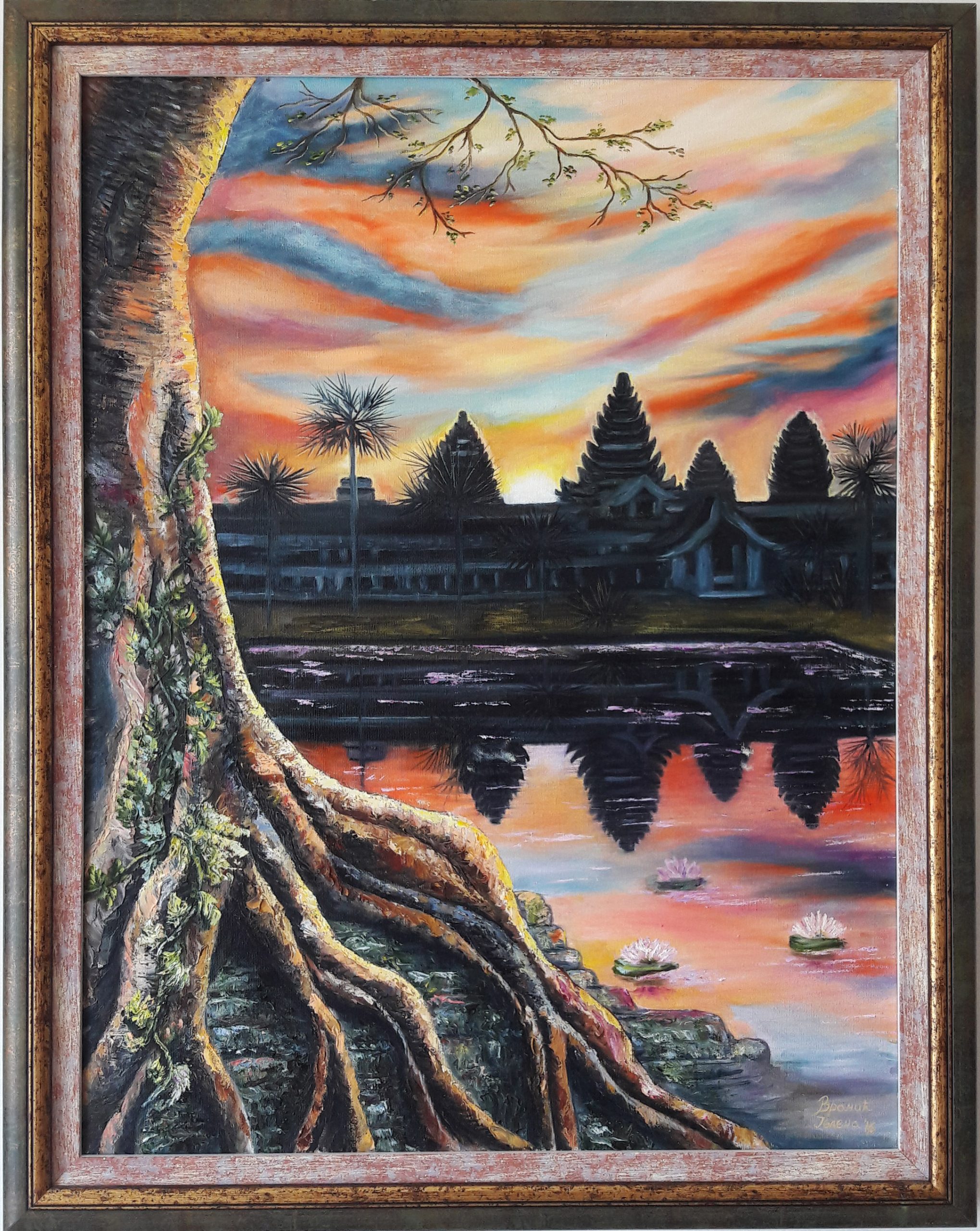 SVITANjE U ANGKOR VATU, 60x40cm
