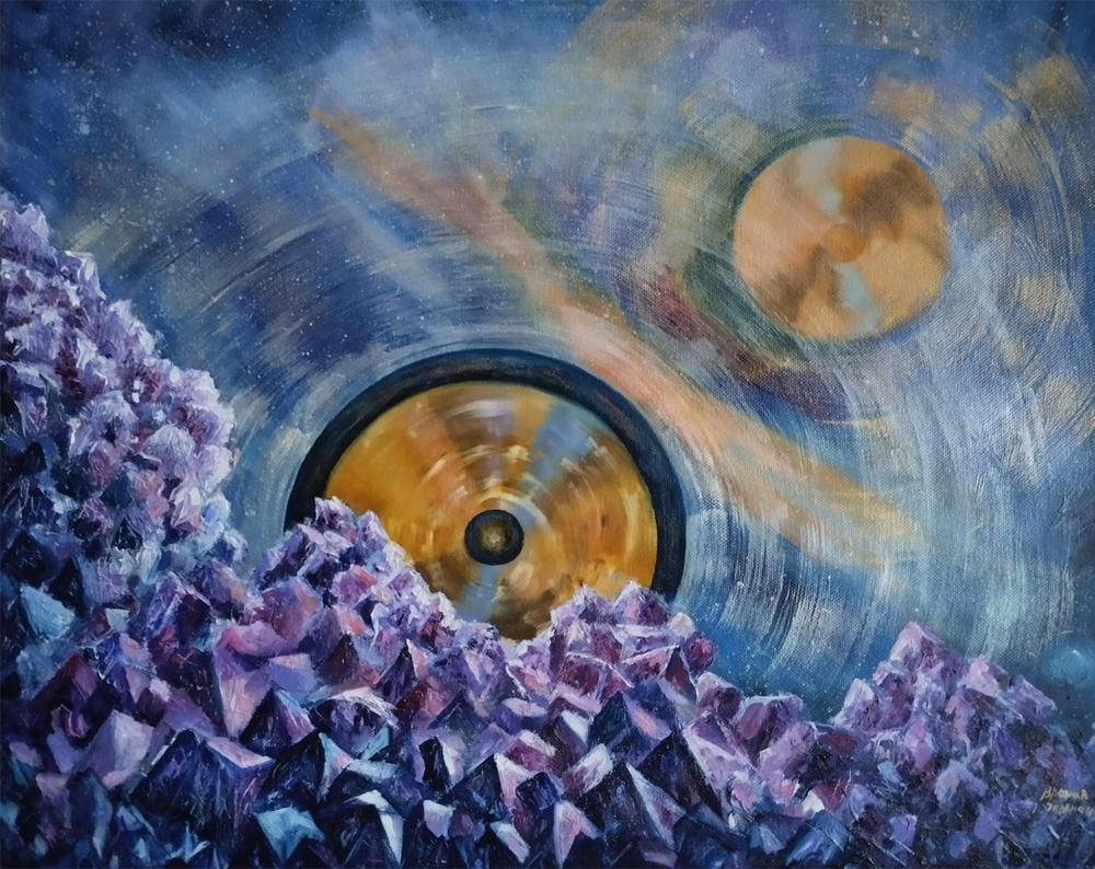 Harmonija zvuka i kristala 45x50cm