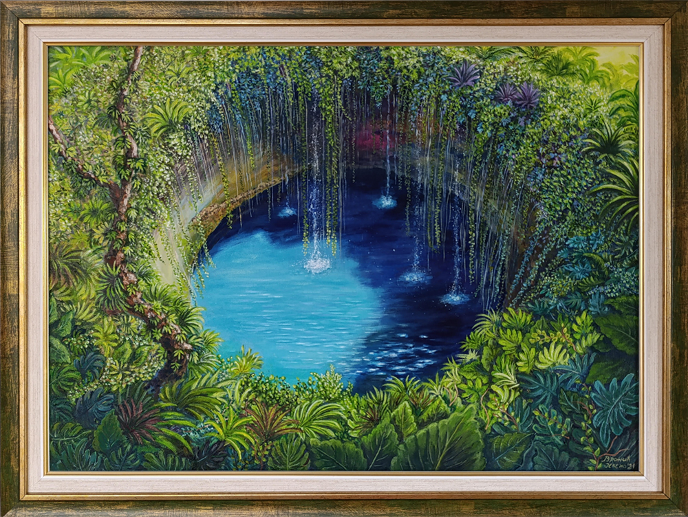 Meksica cenota 45x60cm