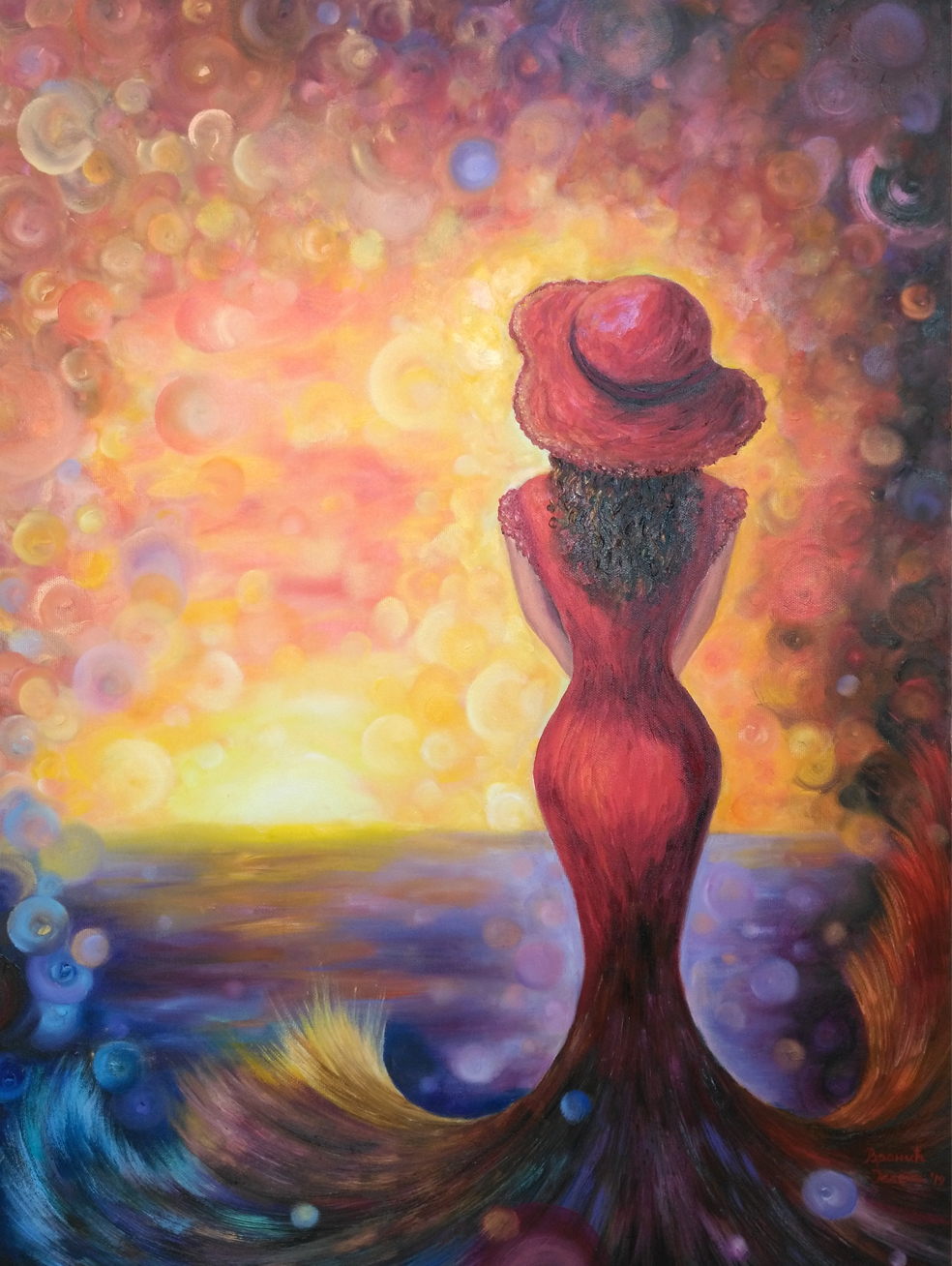 Prekookeanske dileme Milene Barili 70x50cm